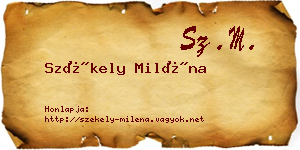 Székely Miléna névjegykártya